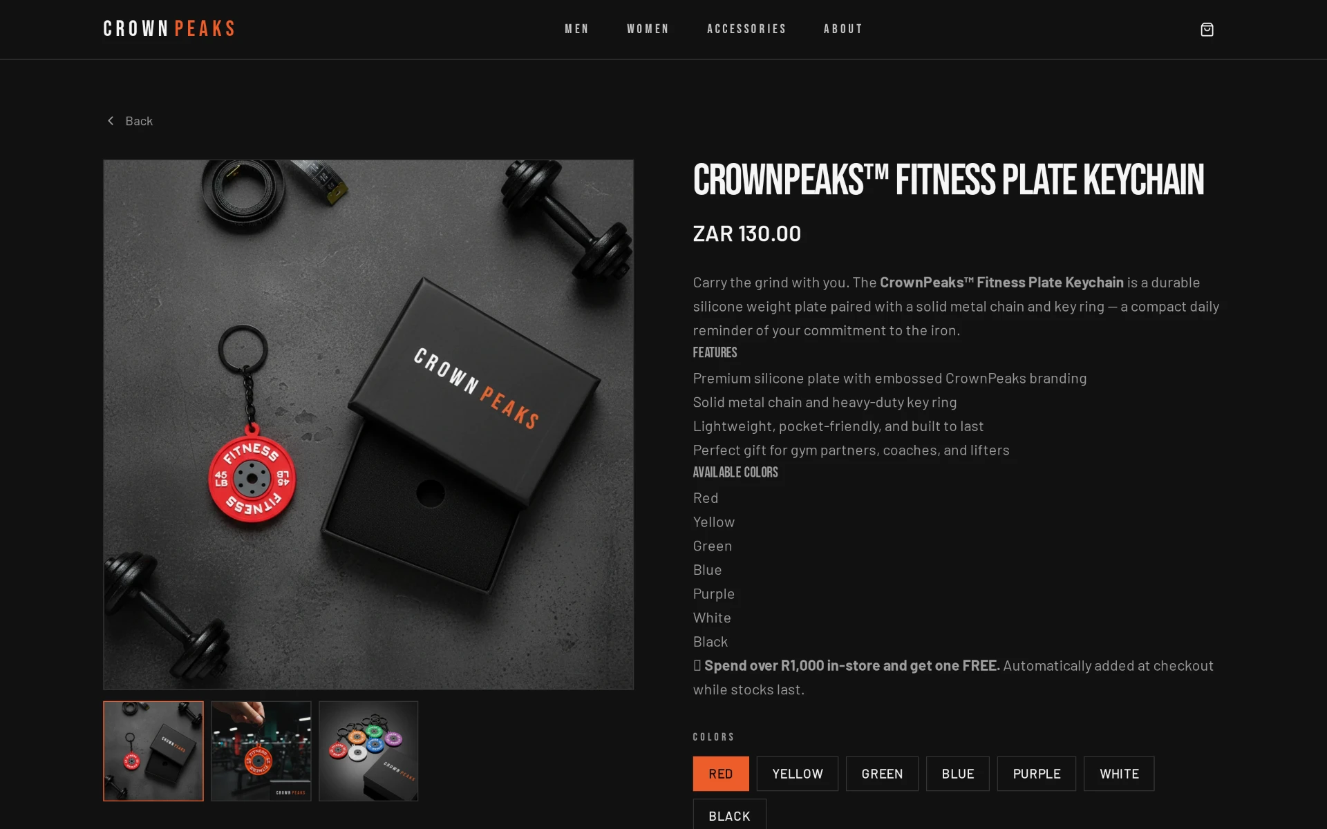 Crown Peaks — Product page — accessories