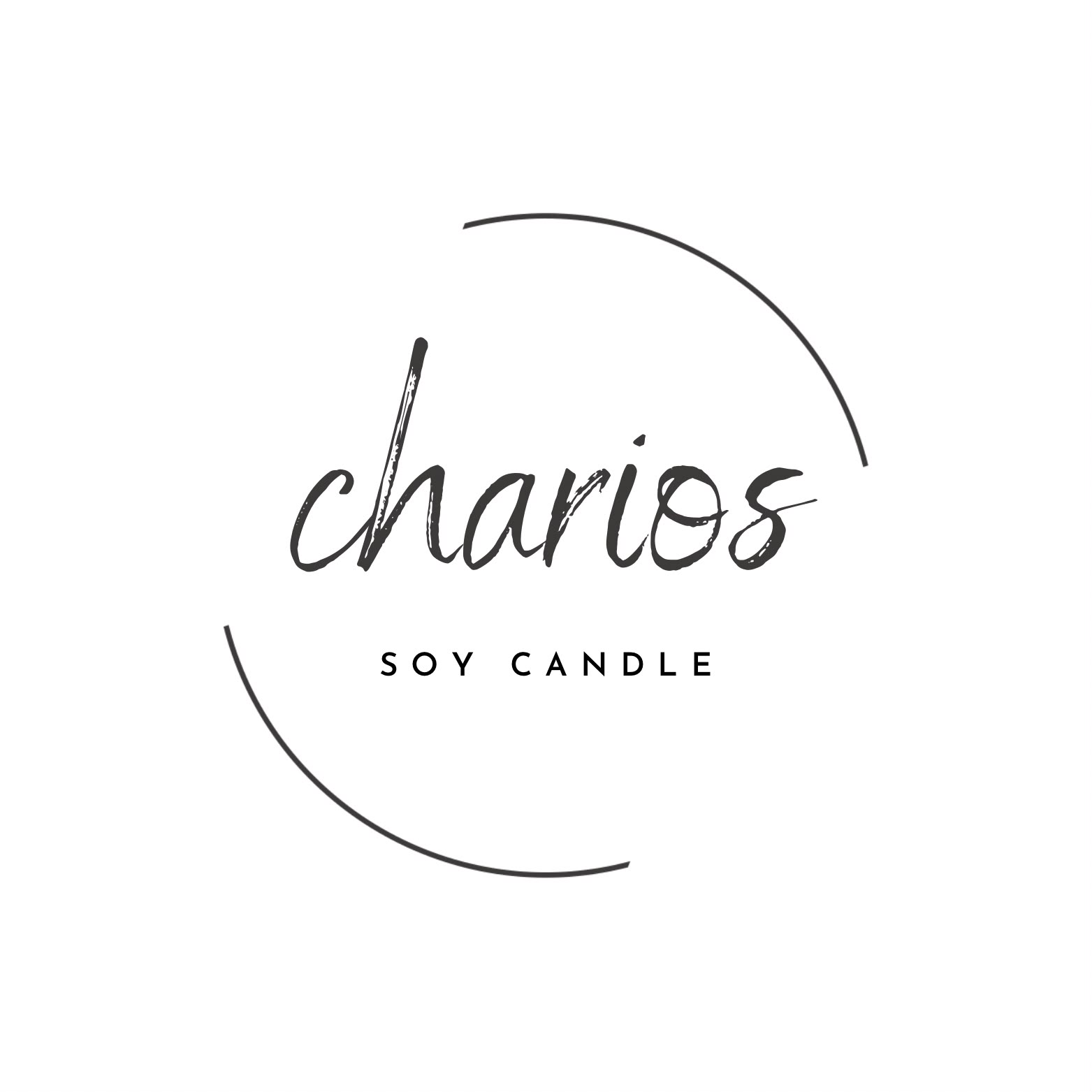 Logos — Charios Soy Candle — script logo mark